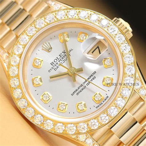 ebay rolex ladies presidential|18k gold ladies Rolex watch.